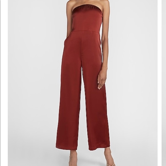 NEVER WORN EXPRESS STRAPLESS WIDE LEG JUMPSUIT!!! - Picture 1 of 4